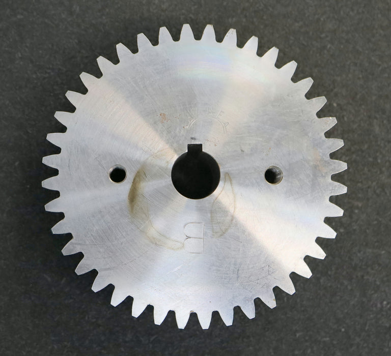 Bild des Artikels Stahl-Kettenrad-Sprocket-06B-1-Teilung:-9,525mm-Z=40-Bohrungs-mit-Dinnut-=-20mm