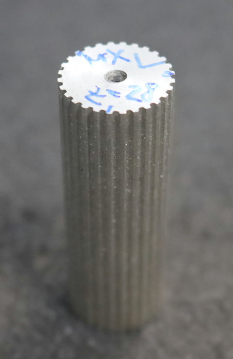 Bild des Artikels 5x-Aluminium-Zahnwelle-Toothed-shaft-MXL-28-Profil:-MXL---28-Zähne