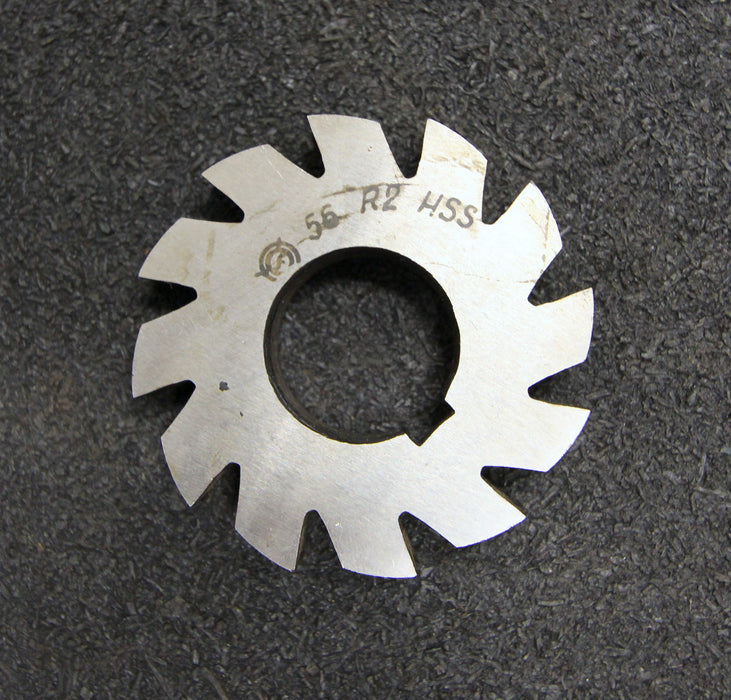 Halbrund-Formfräser konkav Radiusfräser Radius 2mm - 56x9x22mm mit LKN