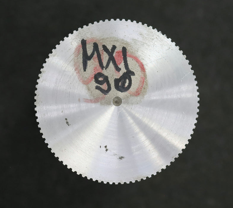 Bild des Artikels Aluminium-Zahnwelle-Toothed-shaft-MXL-90-Profil:-MXL-90-Zähne-GL-verzahnt-104mm