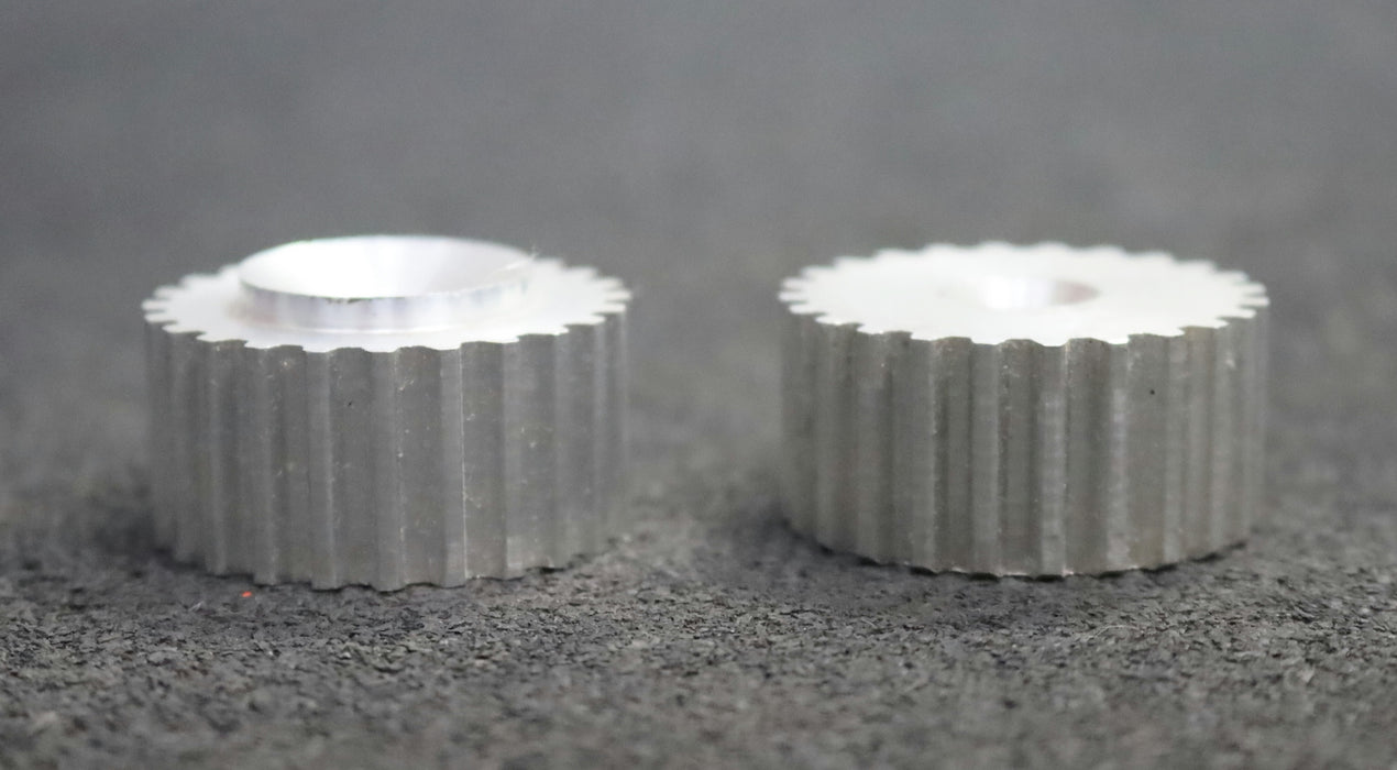 Bild des Artikels 2x-Aluminium-Zahnscheibe-Pulley-ohne-Bordscheibe-T5-24-Profil:-T5-24-Zähne
