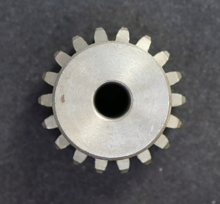 Bild des Artikels Stahl-Stirnzahnrad-Spur-gear-M3x18-Teilung:-9,42mm-18-Zähne-BohrungsØ--=-14mm