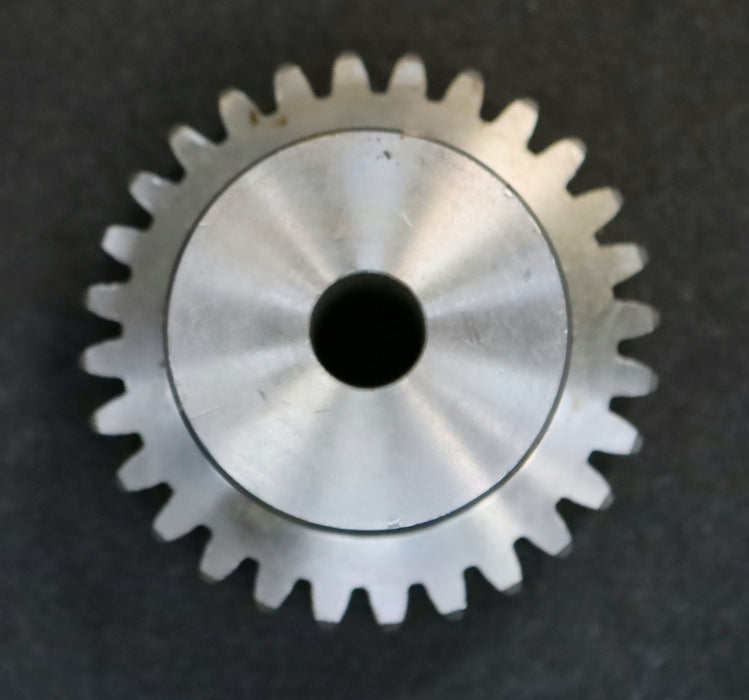 Bild des Artikels Stahl-Stirnzahnrad-Spur-gear-M2,5x28-Teilung:-7,85mm-28-Zähne-BohrungsØ--=-14mm