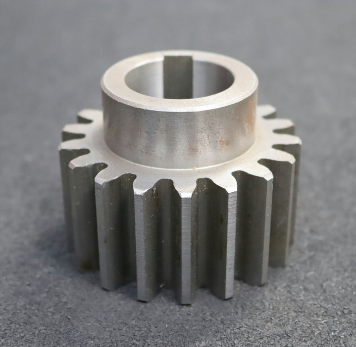 Bild des Artikels Stahl-Stirnzahnrad-Spur-gear-M4x18-Teilung:-12,56mm-Z=18-Bohrungs-Din-Nut-35mm