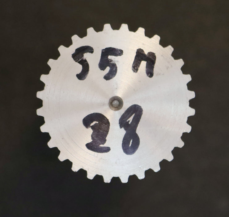 Bild des Artikels Aluminium-Zahnwelle-Toothed-shaft-S5M-28-Profil:-S5M-28-Zähne-GL-verzahnt-120mm