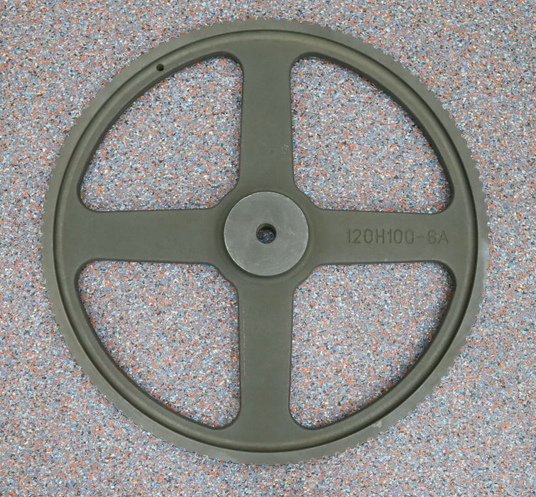 Bild des Artikels Grauguss-Zahnscheibe-Pulley-ohne-Bordscheibe-ausgewuchtet-120-H-100-Profil:-H-