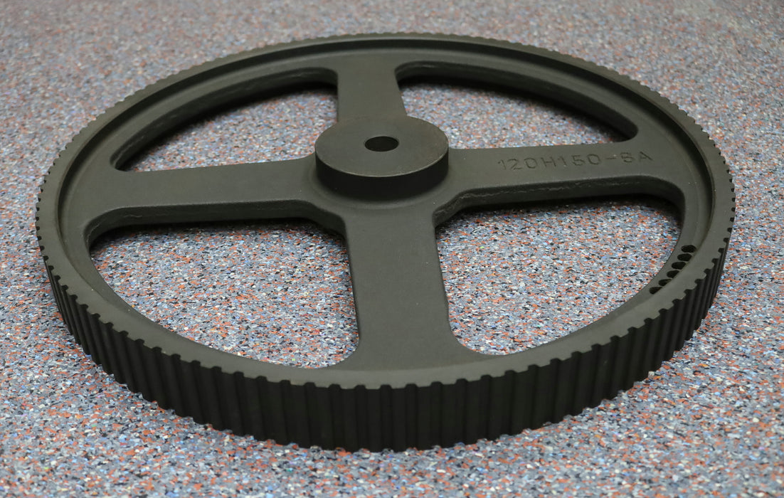 Bild des Artikels Grauguss-Zahnscheibe-Pulley-ohne-Bordscheibe-ausgewuchtet-120-H-150-Profil:-H-