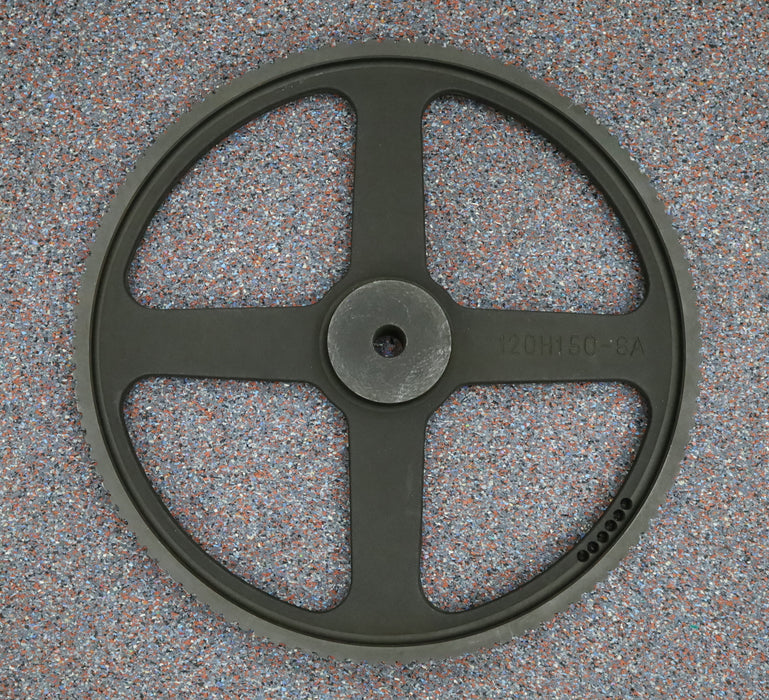 Bild des Artikels Grauguss-Zahnscheibe-Pulley-ohne-Bordscheibe-ausgewuchtet-120-H-150-Profil:-H-