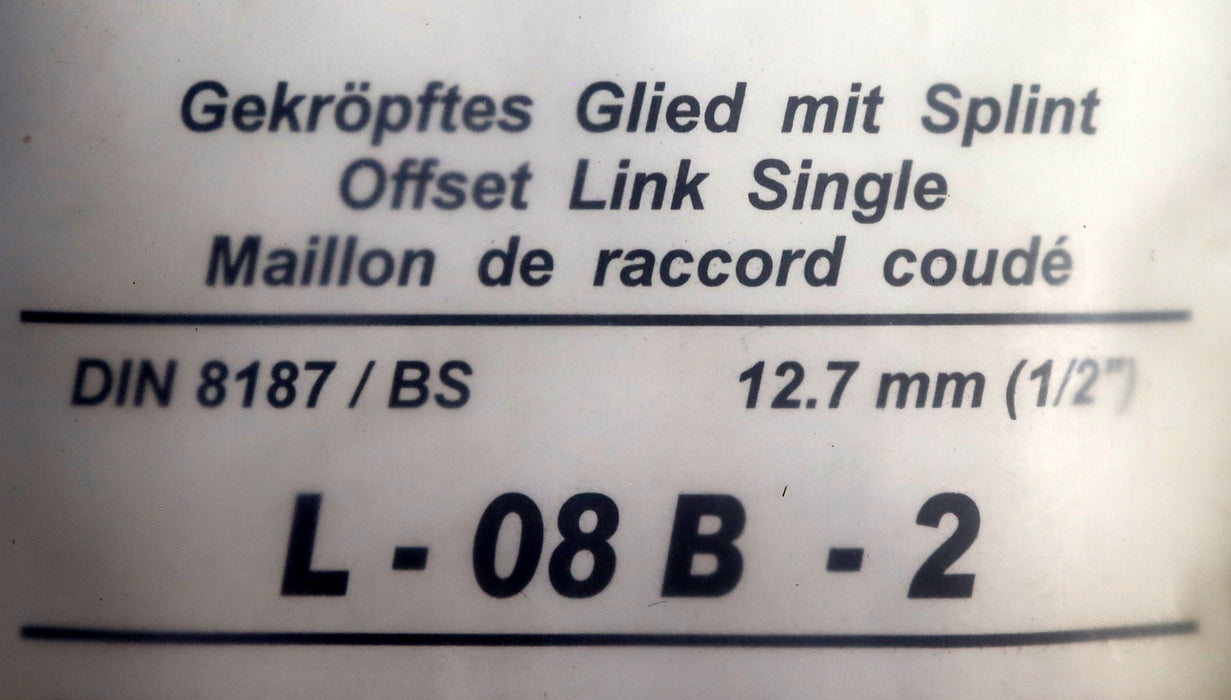 Bild des Artikels 13x-Verschlussglied-gekröpft-für-Rollenkette-L-08B-2-1/2"x5/16"-Teilung-12,7mm