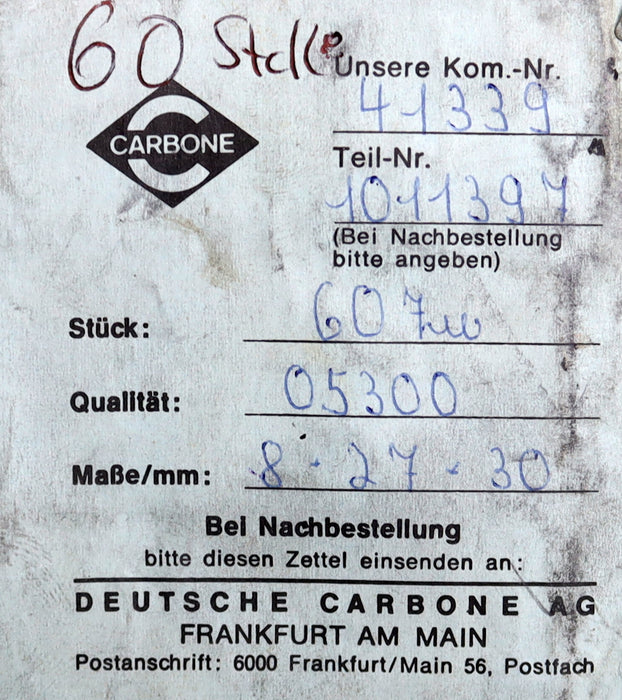 Bild des Artikels CARBONE-Montierte-Zwillings-Kohlebürste-05300-8x27x30mm(t-x-a-x-r)-+-Kabelschuh