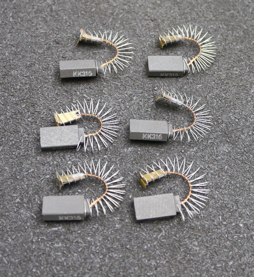 Bild des Artikels 6x-Kleinkohlebürste-KK316-10x5x20mm-(t-x-a-x-r)-mit-Kabel,-Feder-und-V-Bügel