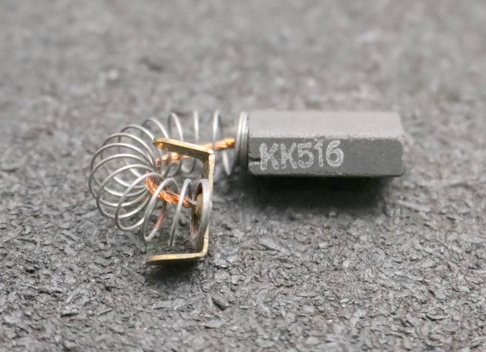 Bild des Artikels 4x-Kleinkohlebürste-KK516-12x5x18,5mm-(t-x-a-x-r)-mit-Kabel,-Feder-und-Bügel