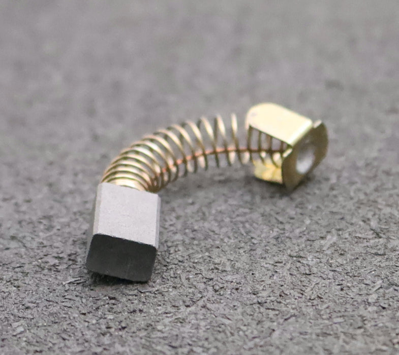 Bild des Artikels 6x-Kleinkohlebürste-E43-9x6x17,5mm-(t-x-a-x-r)-mit-Kabel,-Feder-und-Bügel