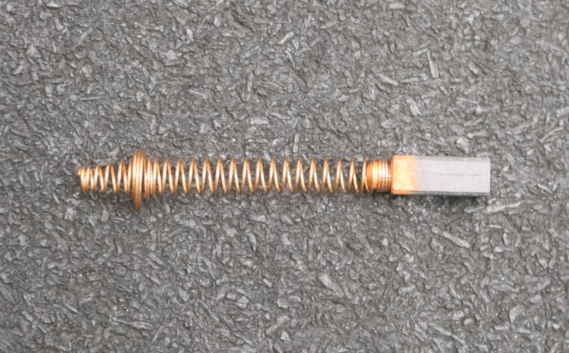 Bild des Artikels 6x-Kleinkohlebürste-5x6x15mm(t-x-a-x-r)-ohne-Kabel-mit-Feder-Federlänge-35mm
