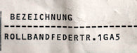 Bild des Artikels Rollbandfederhaler-1GA5-500cN-Maße-BxH-12,1x38mm-Federbreite-6,9mm-unbenutzt