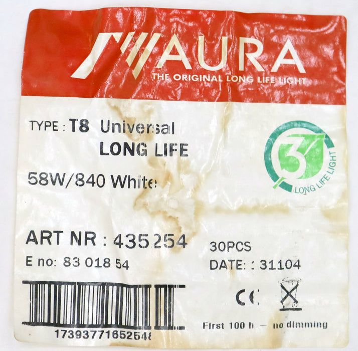 Bild des Artikels AURA-29x-Leuchtstoffröhre-T8-Universal-Long-Life-58W/840-58W-5200lm-Länge-150cm
