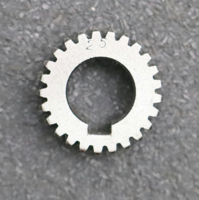 Bild des Artikels Stahl-Wechselrad-exchange-wheel-Modul-m=1,0mm-Z=25-Breite-10mm-Bohrungs-Ø=-10mm