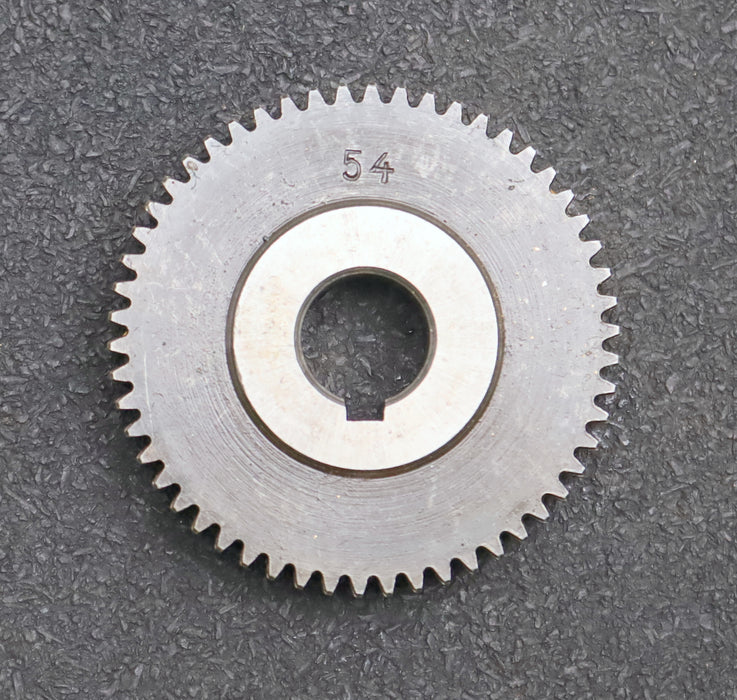 Bild des Artikels Stahl-Wechselrad-exchange-wheel-Modul-m=1,0mm-Z=54-Breite-12mm-Bohrungs-Ø=-14mm