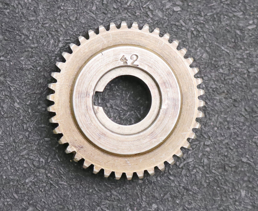 Bild des Artikels Stahl-Wechselrad-exchange-wheel-Modul-m=1,0mm-Z=42-Breite-12mm-Bohrungs-Ø=-14mm