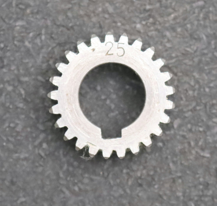 Bild des Artikels Stahl-Wechselrad-exchange-wheel-Modul-m=1,0mm-Z=25-Breite-10mm-Bohrungs-Ø=-14mm