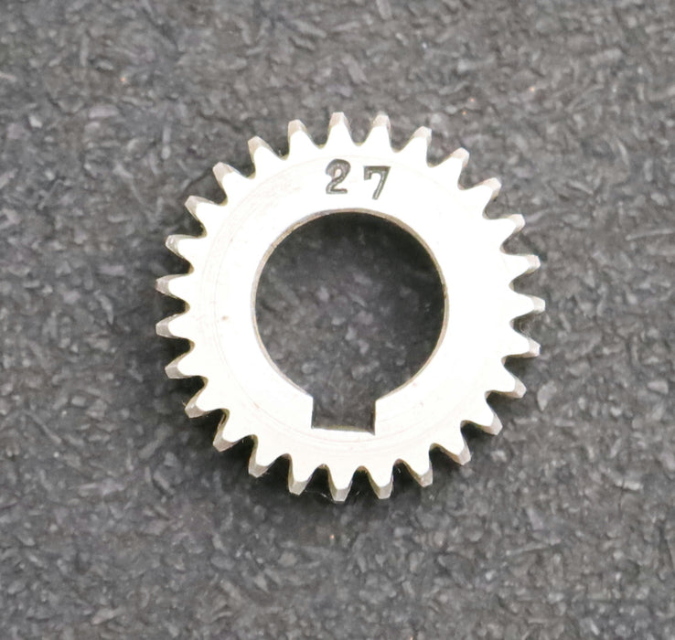 Bild des Artikels Stahl-Wechselrad-exchange-wheel-Modul-m=1,0mm-Z=27-Breite-10mm-Bohrungs-Ø=-14mm