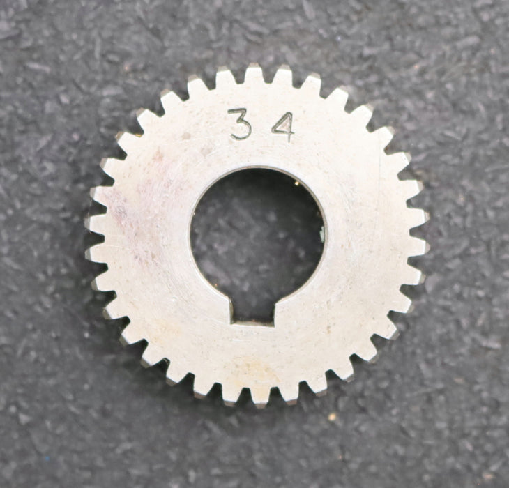 Bild des Artikels Stahl-Wechselrad-exchange-wheel-Modul-m=1,0mm-Z=34-Breite-10mm-Bohrungs-Ø=-14mm
