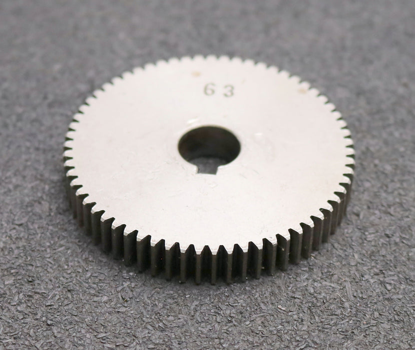 Bild des Artikels Stahl-Wechselrad-exchange-wheel-Modul-m=1,0mm-Z=63-Breite-10mm-Bohrungs-Ø=-14mm