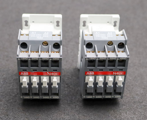 Bild des Artikels ABB-2x-Hilfsschütz-N40E-Ui=690VAC-Ith-16A-gebraucht