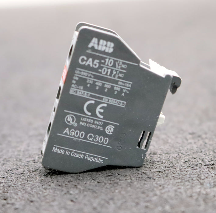 Bild des Artikels ABB-5x-Hilfsschalter-CA5-10-Ui=690VAC-Ith-16A-gebraucht