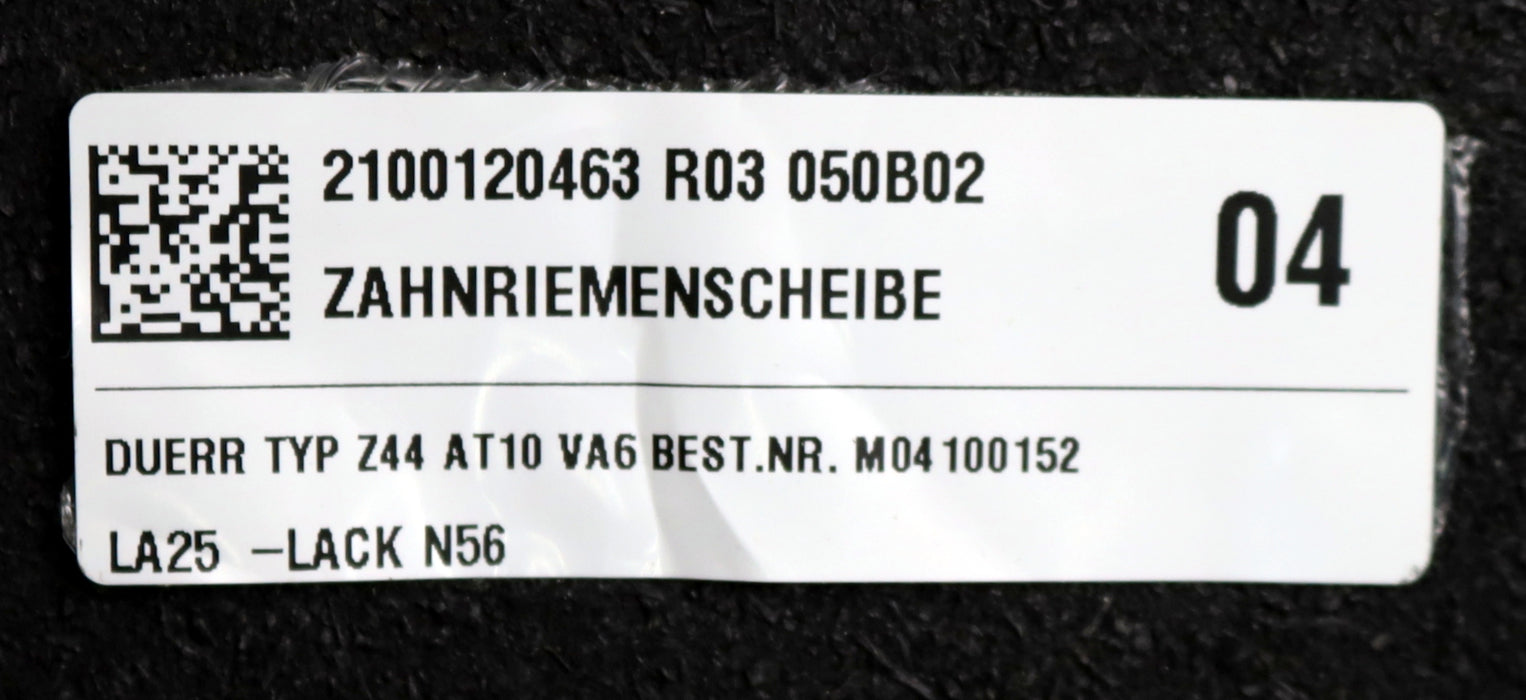 Bild des Artikels DUERR-Edelstahl-Zahnriemenscheibe-toothed-pulley-beidseitige-Bordscheibe-AT10-44