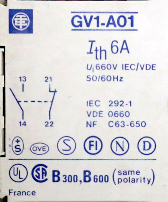Bild des Artikels TELEMECANIQUE-Motorschutzschalter-GV3-M07-1,6-2,5A-660V-50/60Hz-gebraucht