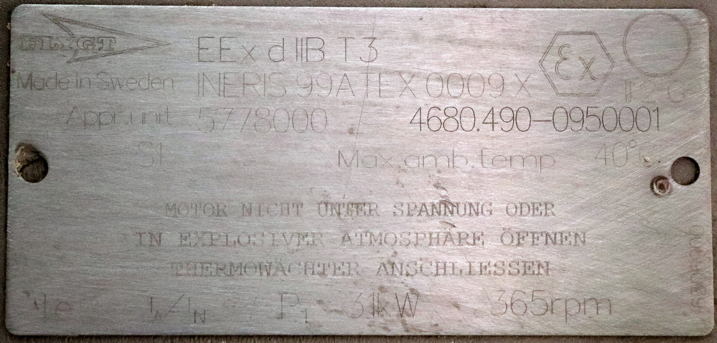 Bild des Artikels FLYGT-Rührwerk-4680-Type-4680.490-0950001-Materialnr.-5823201FV-P1=31kW-n=365rpm