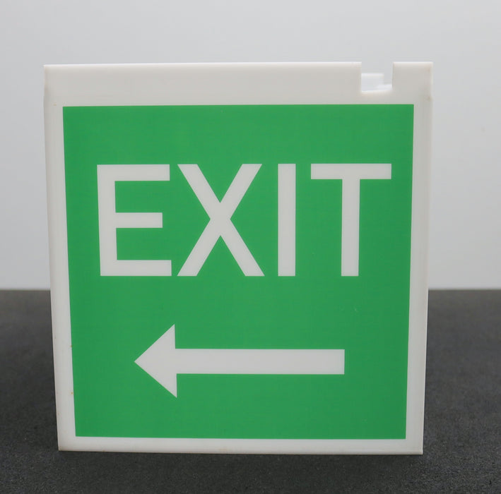 Bild des Artikels EXIT-Fluchtwegblende-Würfelförmig-als-Deckenabhängung-Abmessungen-240x240x254mm