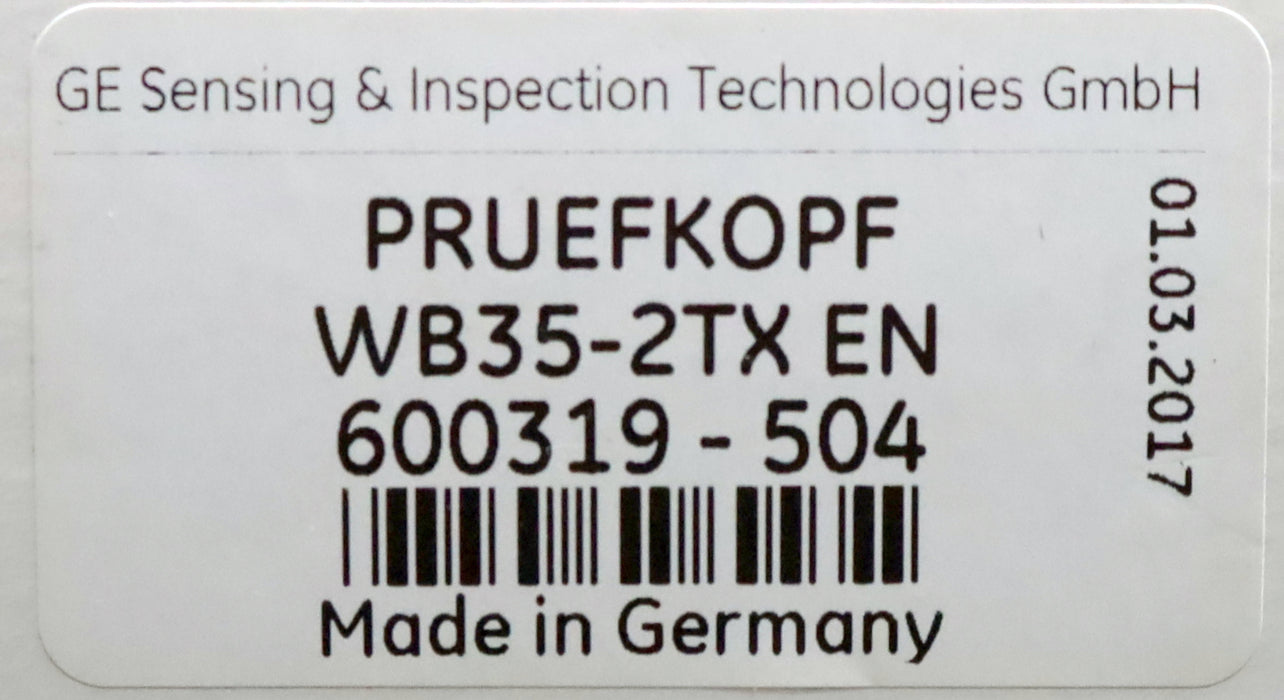 Bild des Artikels GE-KRAUTKRAMER-Ultraschall-Prüfkopf-WB35-2TX-EN-Nr.-600319-504---53,5x29mm-35°