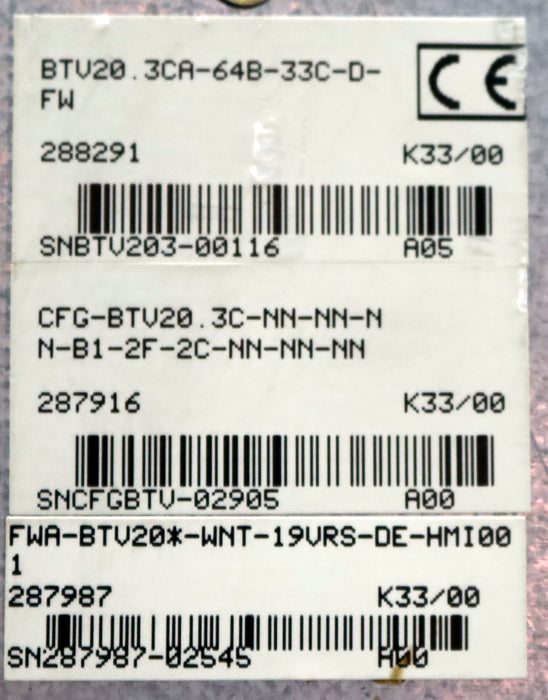 Bild des Artikels REXROTH-INDRAMAT-System-200-Operator-Panel-BTV20-mit-BTV20.3CA-64B-33C-D-FW