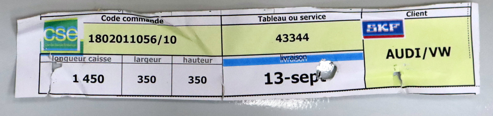 Bild des Artikels SKF-Pneumatikzylinder-Art.Nr.-43344-Code-Commande-18020110056/10-Länge-1450mm