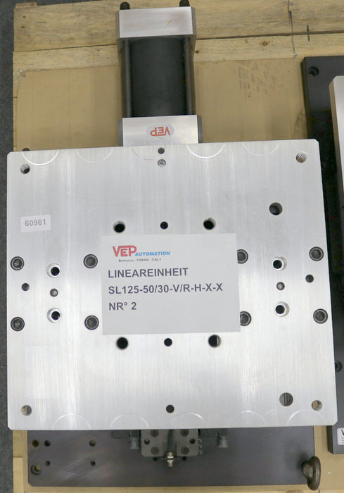 Bild des Artikels VEP-AUTOMATION-Lineareinheit--No.2-mit-Schlitten-SL125-50/30-V/R-H-X--Nr.-9903
