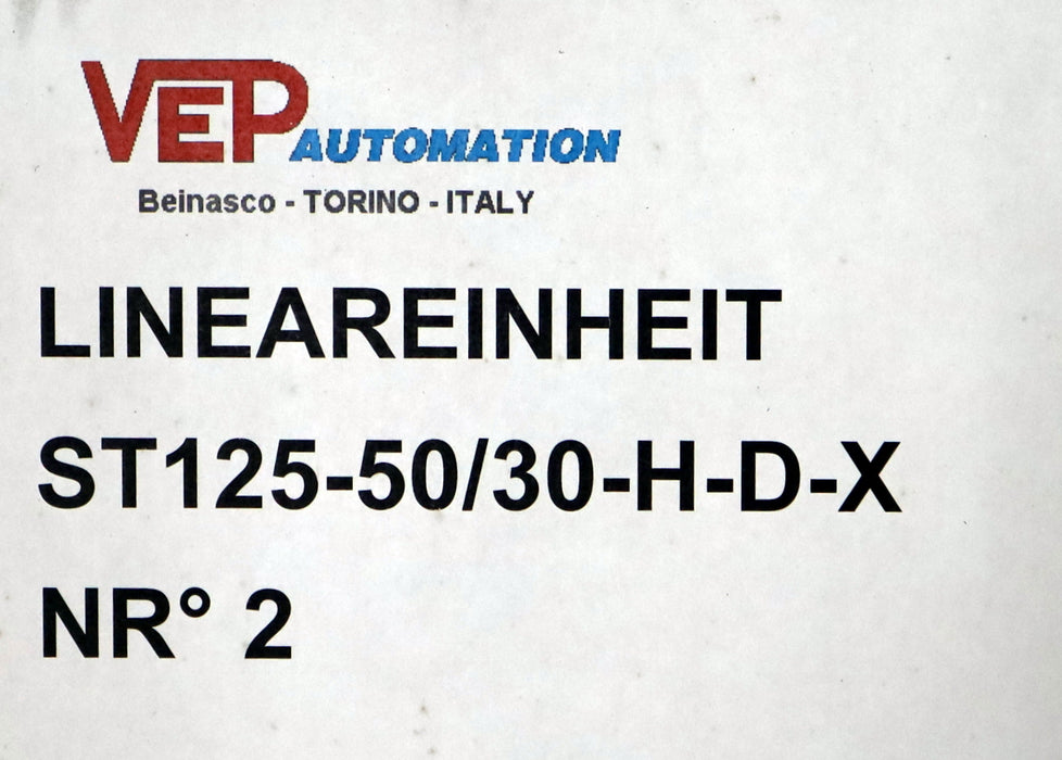 Bild des Artikels VEP-AUTOMATION-Lineareinheit--No.2-mit-Schlitten-SL125-50/30-H-D-X-Art.Nr.-9903