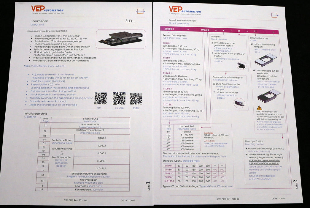 Bild des Artikels VEP-AUTOMATION-Lineareinheit--No.2-mit-Schlitten-SL125-50/30-H-D-X-Art.Nr.-9903