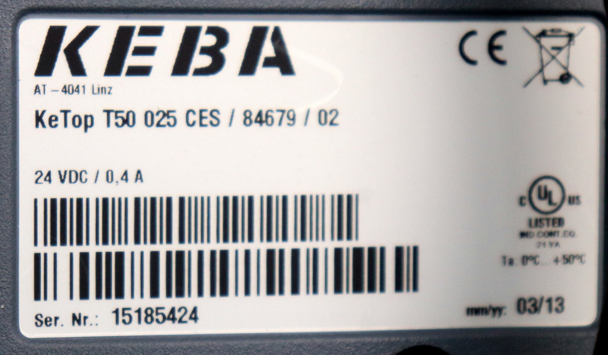 Bild des Artikels BÖLLHOFF-HMI-Bedienterminal-KEBA-KeTop-T50-025-CES/-84679-/-02-Teach-Pendant