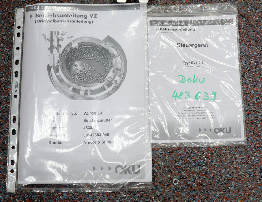 Bild des Artikels ARNOLD-/-SHINJO-/-OKU-Vibrationswendelförderer-+-Grundgestellplatte-Ø-450mm