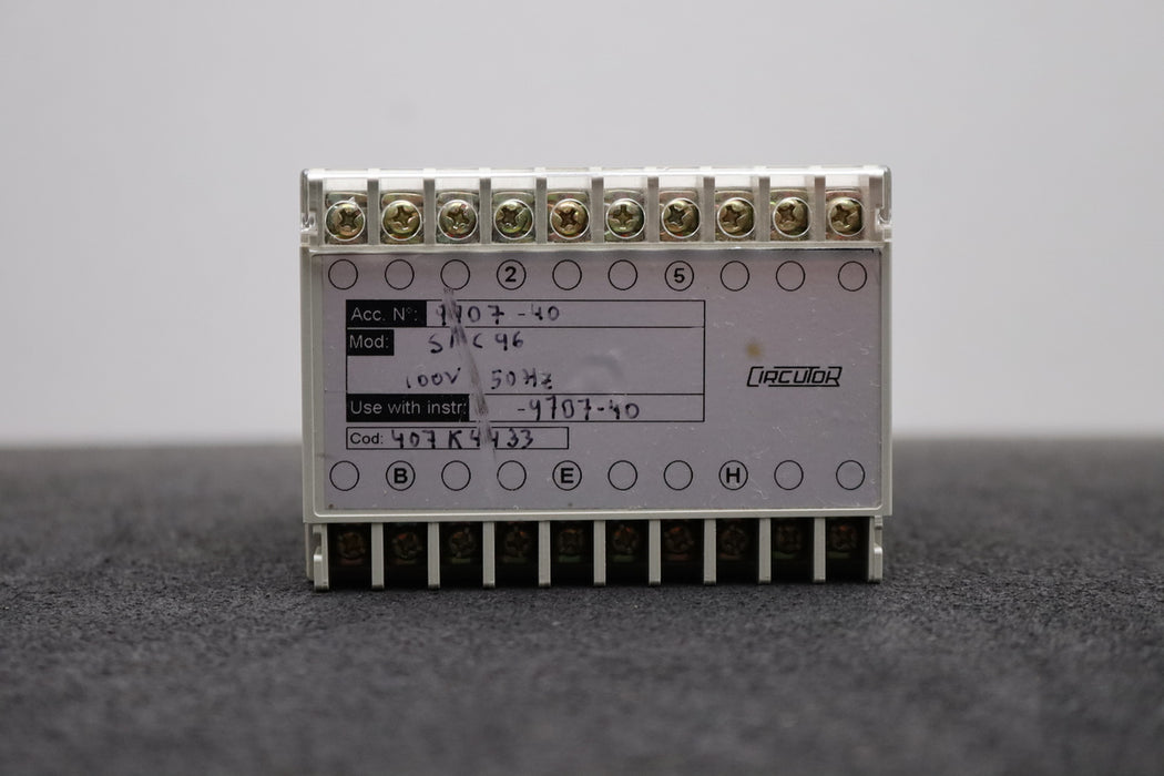 Bild des Artikels CIRCUTOR-Relaiseinheit-Mod.-SMC-96-100V-50Hz-gebraucht