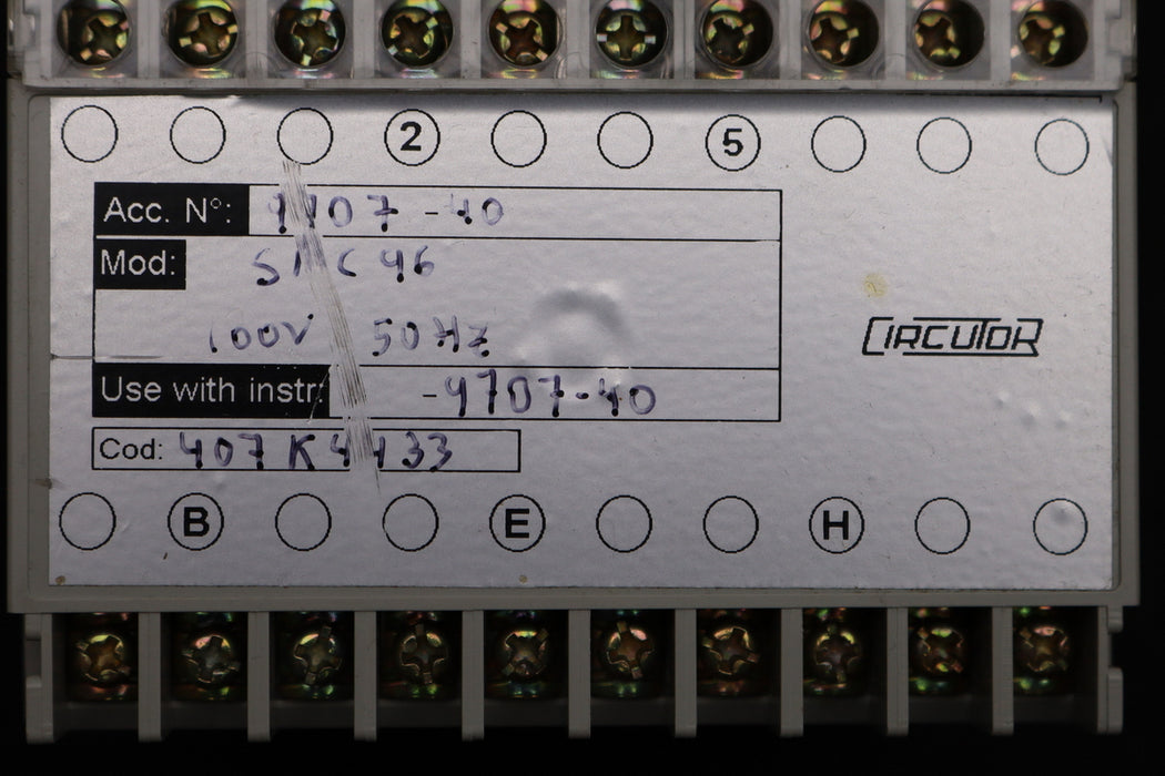 Bild des Artikels CIRCUTOR-Relaiseinheit-Mod.-SMC-96-100V-50Hz-gebraucht