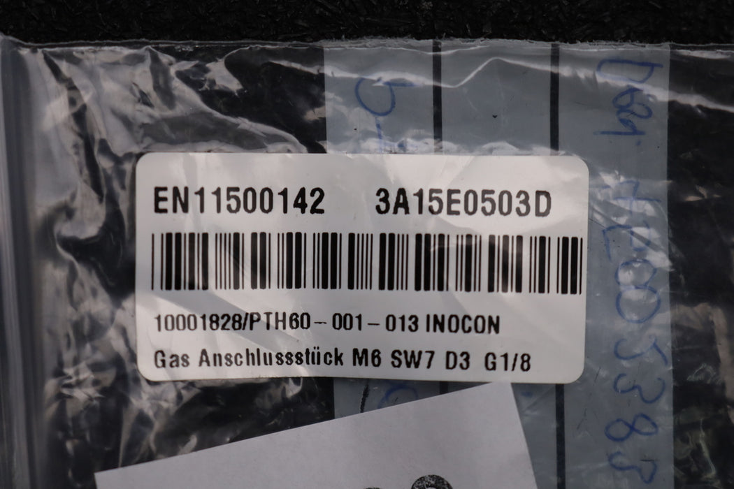 Bild des Artikels INOCON-Gas-Anschlussstück-M6-SW7-D3-G1/8"-PTH60-001-013/10001828-unbenutzt