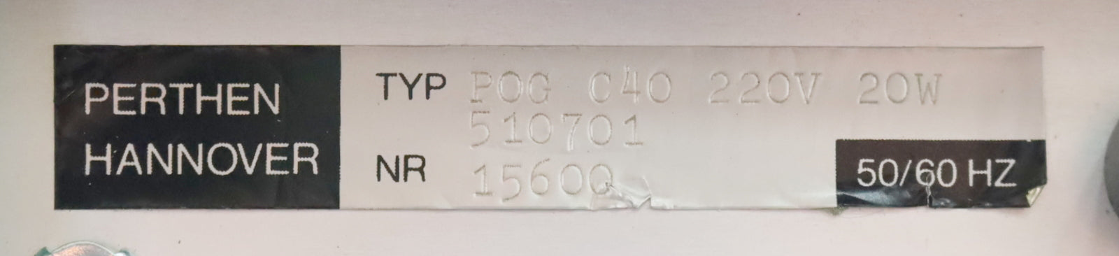 Bild des Artikels MAHR-PERTHEN-Perthograph-Thermoprinter-POG-C41-220V-510701-gebraucht