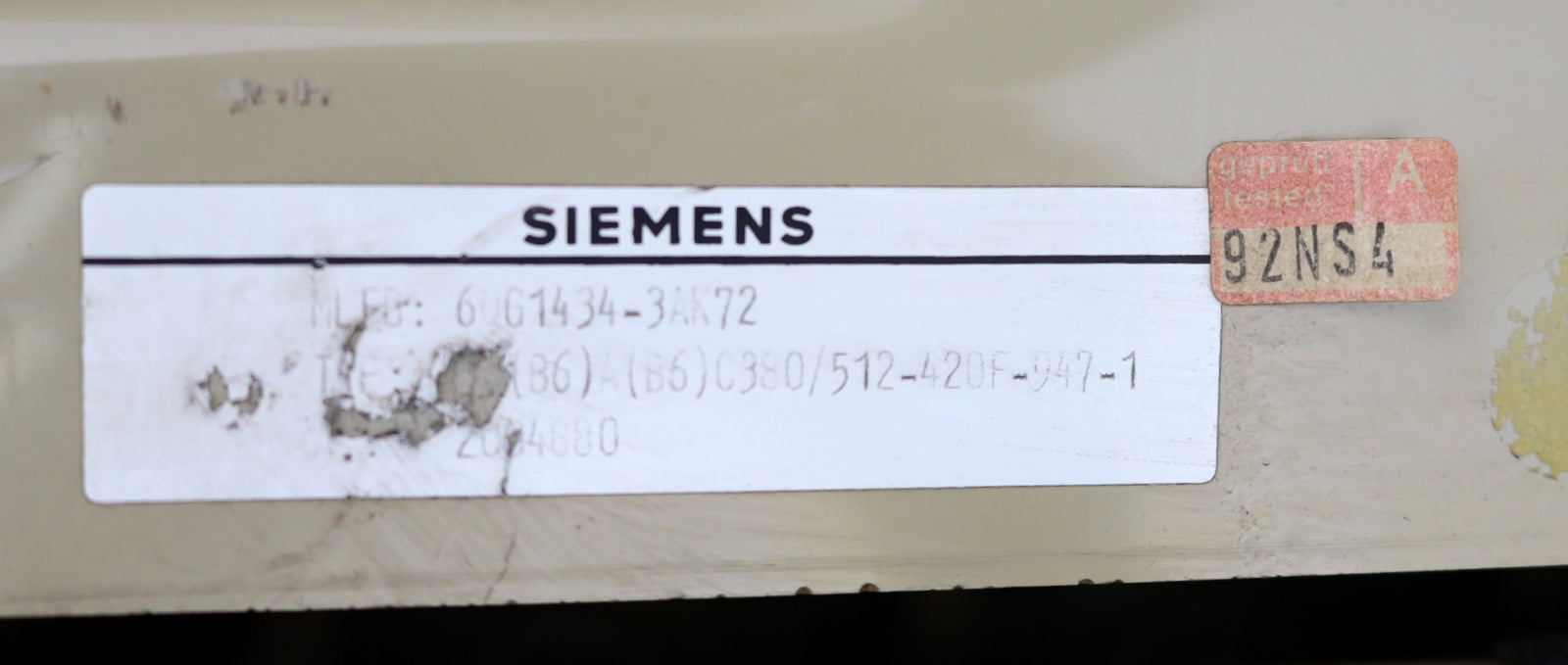 Bild des Artikels SIEMENS-SITOR-Erweiterungsmodul-Thyristorsatz-6QG1434-3AK72-Fab.Nr.-A-20...4880