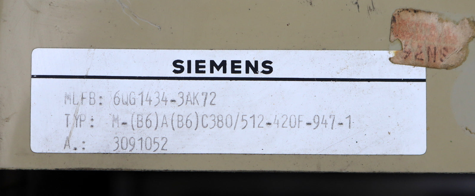 Bild des Artikels SIEMENS-SITOR-Erweiterungsmodul-Thyristorsatz-6QG1434-3AK72-Fab.Nr.-A-3091052