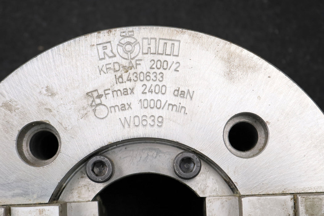 Bild des Artikels RÖHM-2-Backen-Spannfutter-Kraftbetätigtes--Ausgleichsfutter-AF-KFD-200-Id.430633