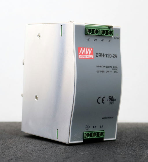 Bild des Artikels MEAN-WELL-Hutschienen-Netzteil-DRH-120-24-Input-400-500VAC-0,65A-50/60Hz