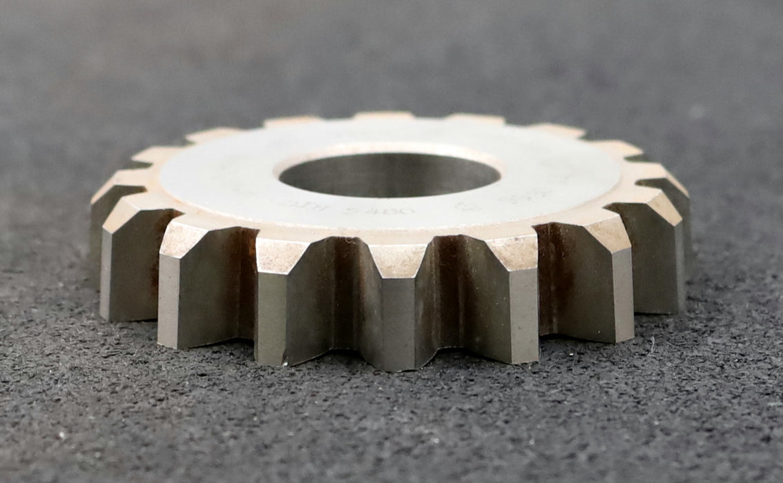 Bild des Artikels PWS-Scheibenschneidrad-für-Zahnwellen-DIN5480-m=5mm-EGW-30°-Z=16-Ø87x17xØ1-1/4"